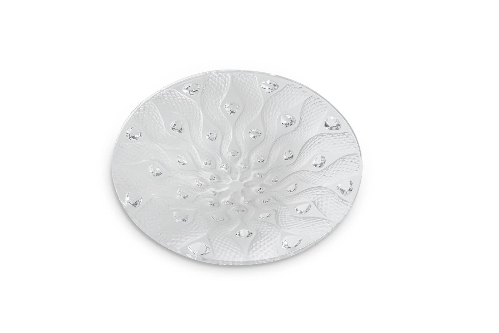 Plate Serpenta by Lalique for sale Plate Serpenta by Lalique for sale