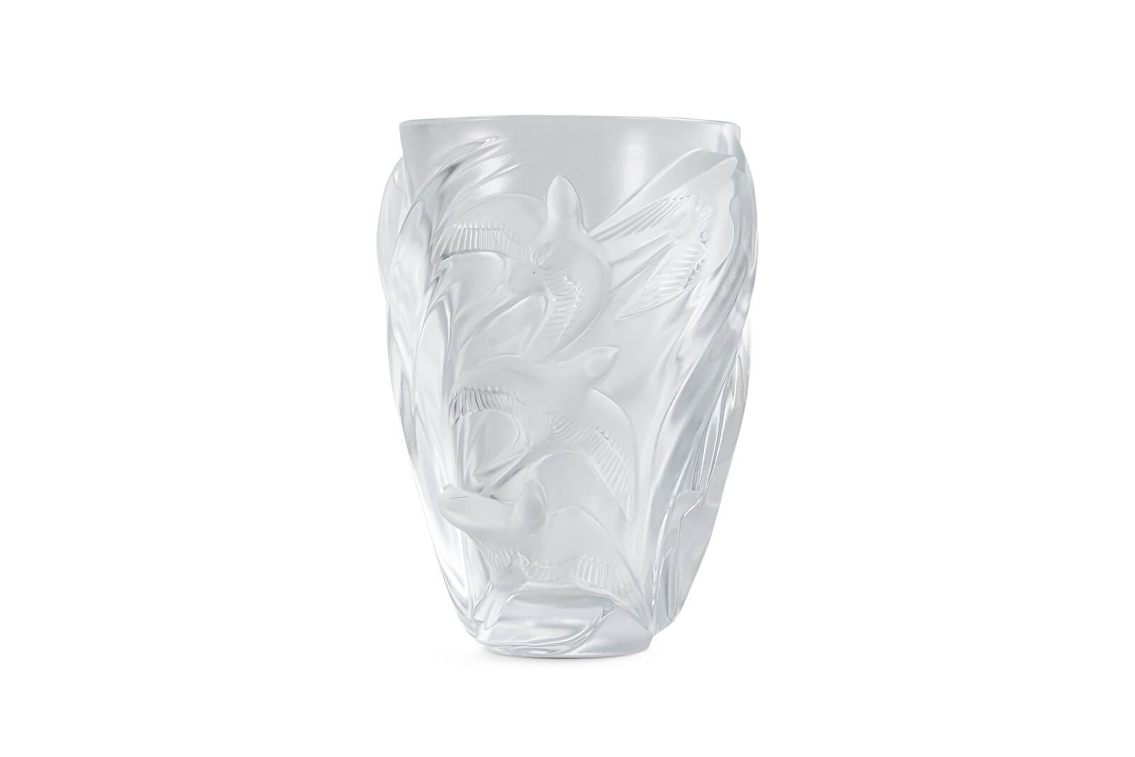 Vase Hirondelles by Lalique for sale