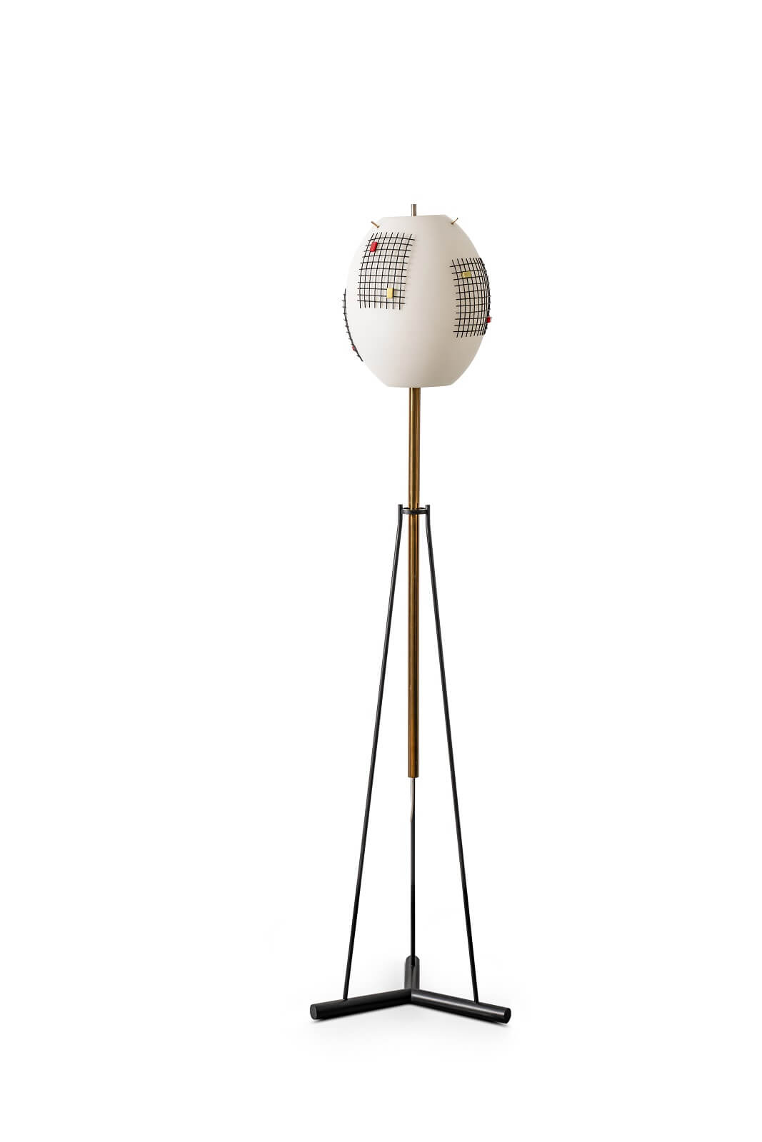 Floor lamp mod. 12626 by Angelo Lelii for sale